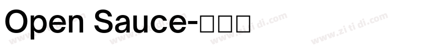 Open Sauce字体转换
